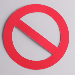 Blocked sign